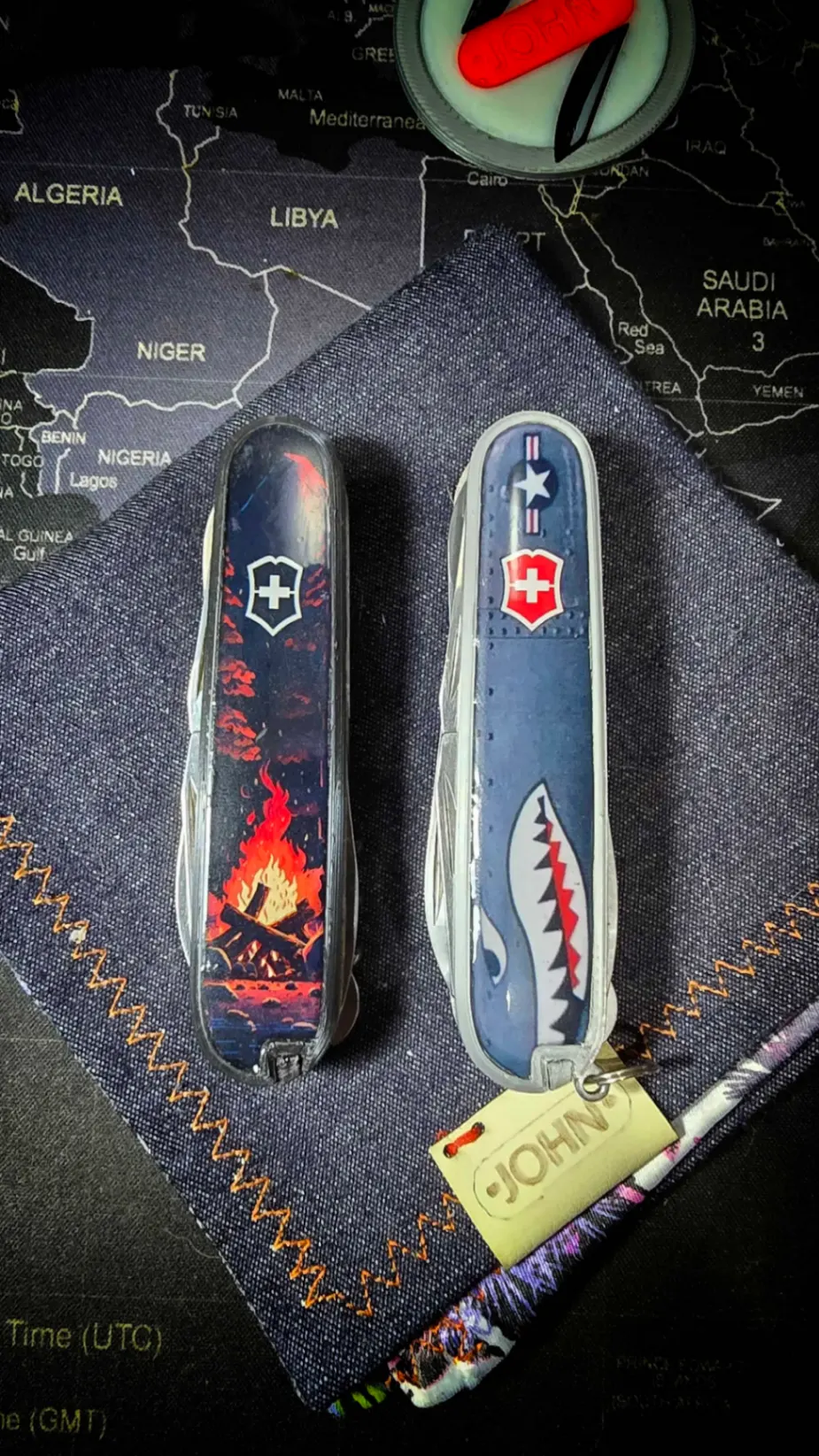 Cachas personalizadas Victorinox 91mm fabricadas por Don John Chile